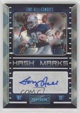 2022 Panini Playbook Hash Marks Platinum 25/49 Tony Hill #HM-TH Auto rf2