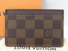 LOUIS VUITTON Damier Porte Cartes Simple Card ID Case w/Box 32220439800 2