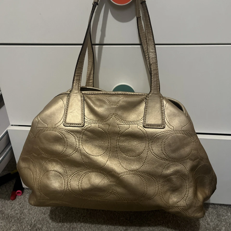 LADYS COACH SATCHEL 金色 K1193-F18879... — 第 2/4 张图片