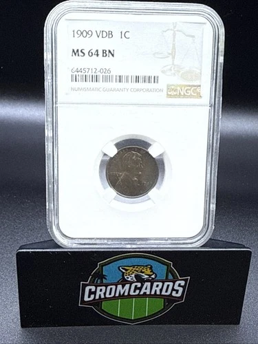 1909 VDB Lincoln Wheat Cent MS 64 BN NGC Penny