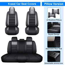 For Hyundai Tucson Accent Sonata Elantra PU Leather Car Seat Cover Full Set