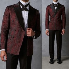 Business Men Tuxedo Wedding Suit  Party Prom Dinner Size 34 36 38 40 42 44 46 48