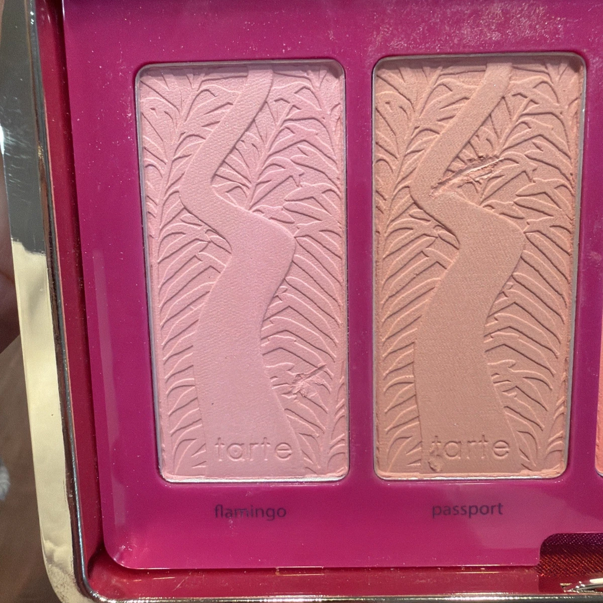 Tarte Life of the Party Clay Blush Palette and Glitter Clutch 5 Shades