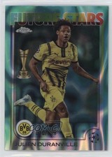 2024 Chrome UEFA Club Competitions Aqua Lava Refractor Julien Duranville 1o5o