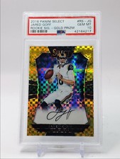 JARED GOFF 2016 SELECT ROOKIE GOLD CHECKER POP 2 RC AUTO /10 PSA 10 Q5775