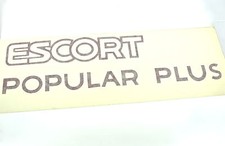 Genuine New FORD ESCORT POPULAR PLUS DECAL For Escort MK4 Estate Hatch 1985-90