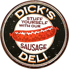 * Grill Imbiss Werbung Deko Kuechen Schild Diners Foodtruck USA *814