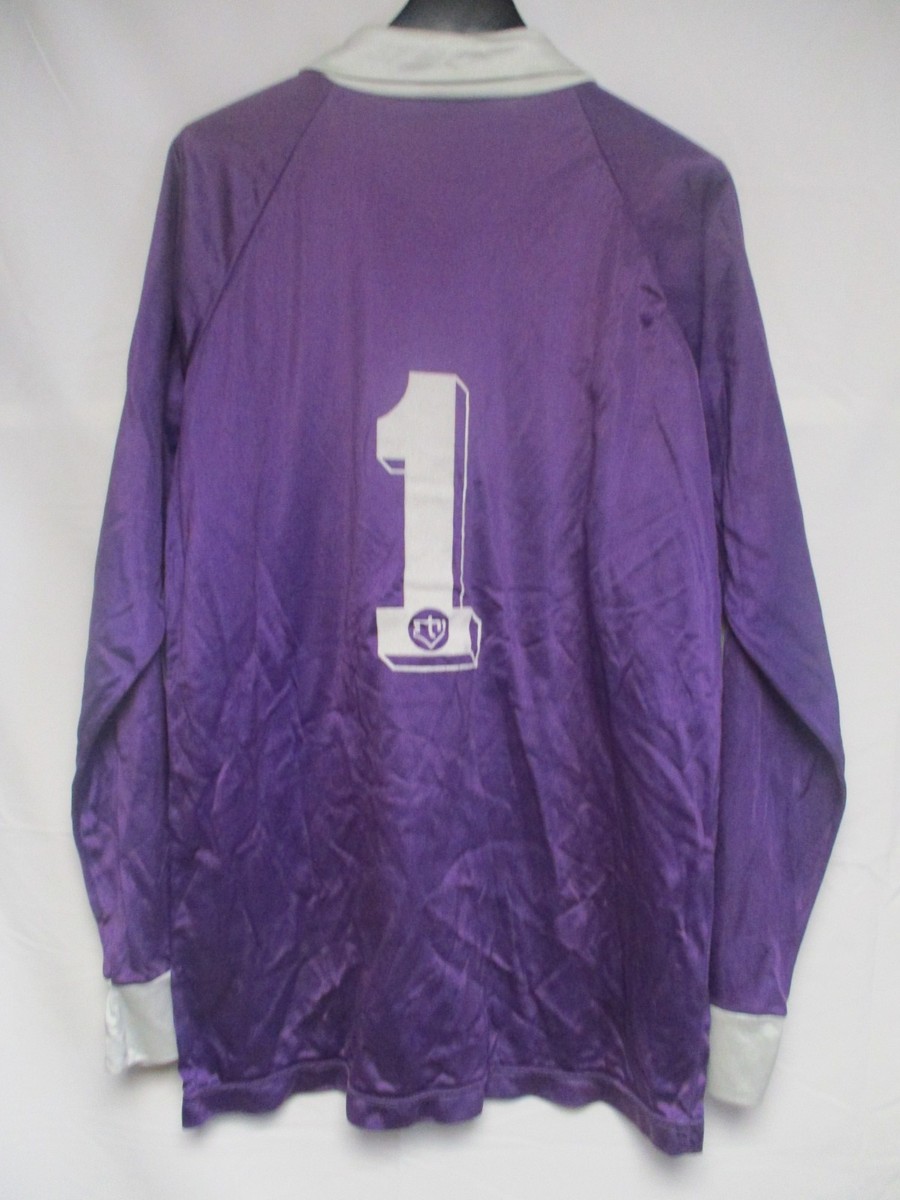 Vintage ! Ancien Maillot De Foot Gardien LA PLOEUCOUSE - RAYONNOR PLEMY, N°1, Taille M, Made In France, Couleur Violet, Manches Longues.