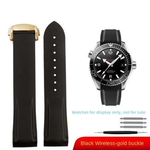 Cinturino orologio silicone gomma 19-22 mm nuovo per Omega Seamaster 300 Planet Ocean - Foto 38 di 69