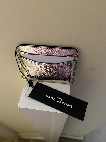 💕Marc Jacobs Gold Open Face leather wallet /purse/ cardholder - Picture 4 of 5