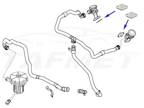 04 Kombiventil Sekundärluftventil Verschlussplatte für BMW E60 E61 E63 E64 S85 - Picture 2 of 2
