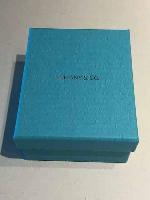 Tiffany & Co Black Jewelry Bracelet Box w/Outer Blue Box, Pouch