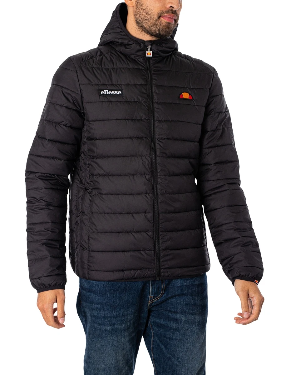 Ellesse Men s Lombardy Padded Jacket Black eBay