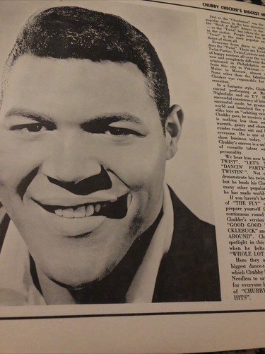Chubby Checker Biggest Hits W/pull off pictures Album cover 1962 Parkway Record - Picture 5 of 7