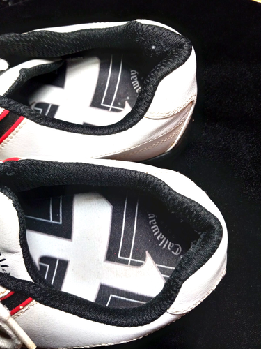 Callaway Golf Shoes,White/Black/Red,Size 8.5,Lace up,Sports,Fair Condition - Picture 6 of 9