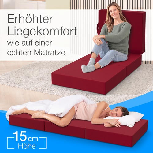 ELONEO Klappmatratze Gästematratze Faltmatratze Klappbare Matratze 90x200 cm - Bild 40 von 42