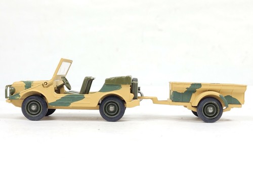 SOLIDO 1/43 JEEP MERCEDES AUTO UNION # 212 w/Trailer # 213 Original VGC France - Picture 5 of 12