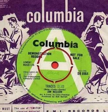 RARE DEMO ❤️ JIM NELSON - TRACES ❤️ 1973 Vinyl 7" Single .. Excellent