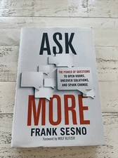Ask More Frank Sesno Signed HC 2017 Leadership Communication Book AMA