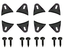 GRILL COVER MOUNTING CLIPS Clamps w/ Mounting Screws Mesh Waffle Speaker Woofer