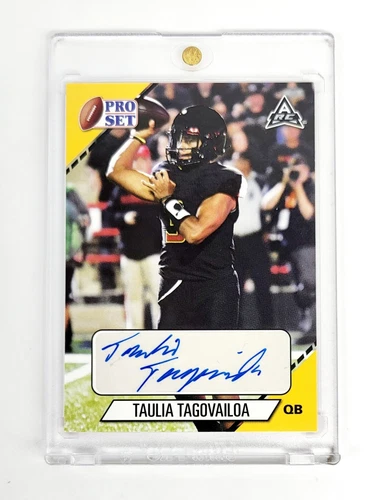 MINT GOLD RC AUTO 2021 Leaf Pro Set College Taulia Tagovailoa MARYLAND RARE