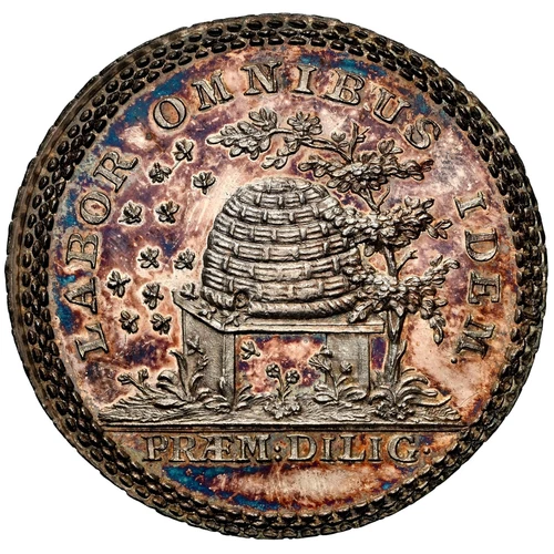 SWITZERLAND Bern c. 1824/5 silver Academic Medal / NGC MS-65 / TOP POP / Beehive