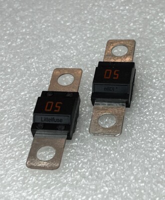 Littelfuse MIDI Bolt-Down Fuse 50A 498 Series 32V - Pack of 2