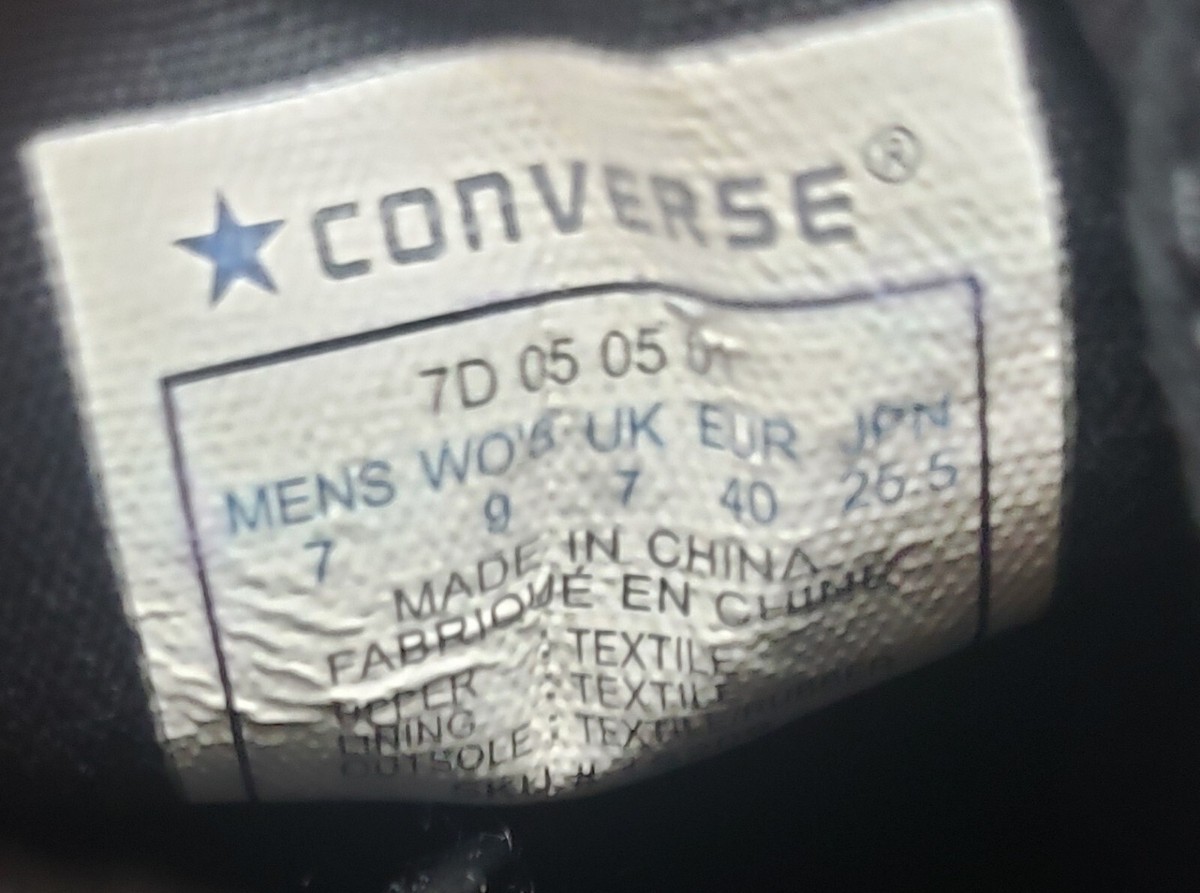 Vintage Unisex Converse All Star Chuck Taylor Special Edition Shoes Size 7M 9W New Unisex Converse Chuck Taylor Men main image 2