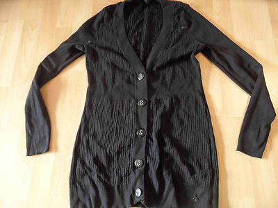 Anastacia by S. Oliver long cardigan black size 38? Excellent ZC616