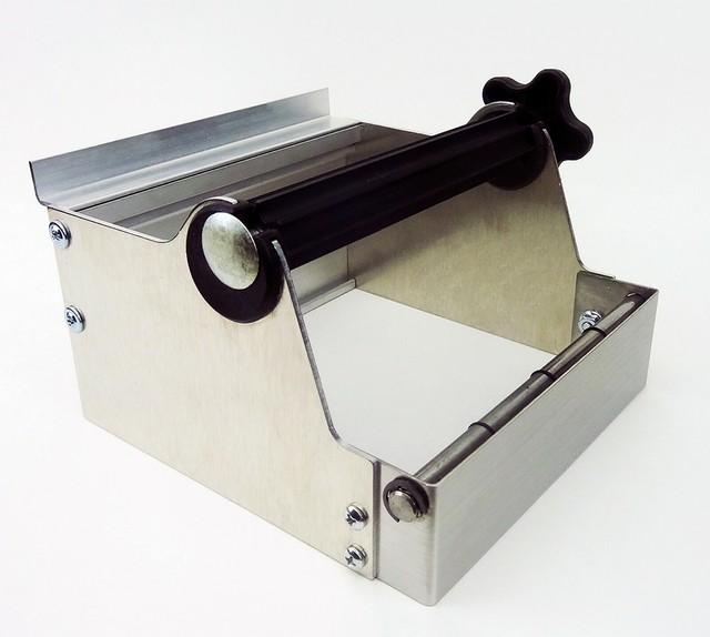 SANDPAPER ROLL DISPENSER SLAT WALL MOUNT 6" ROUND PSA TIME SHAVER AC1