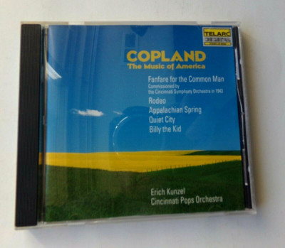 COPLAND: MUSIC OF AMERICA, FANFARE FOR COMMON MAN, RODEO  CINC. POPS,  CD