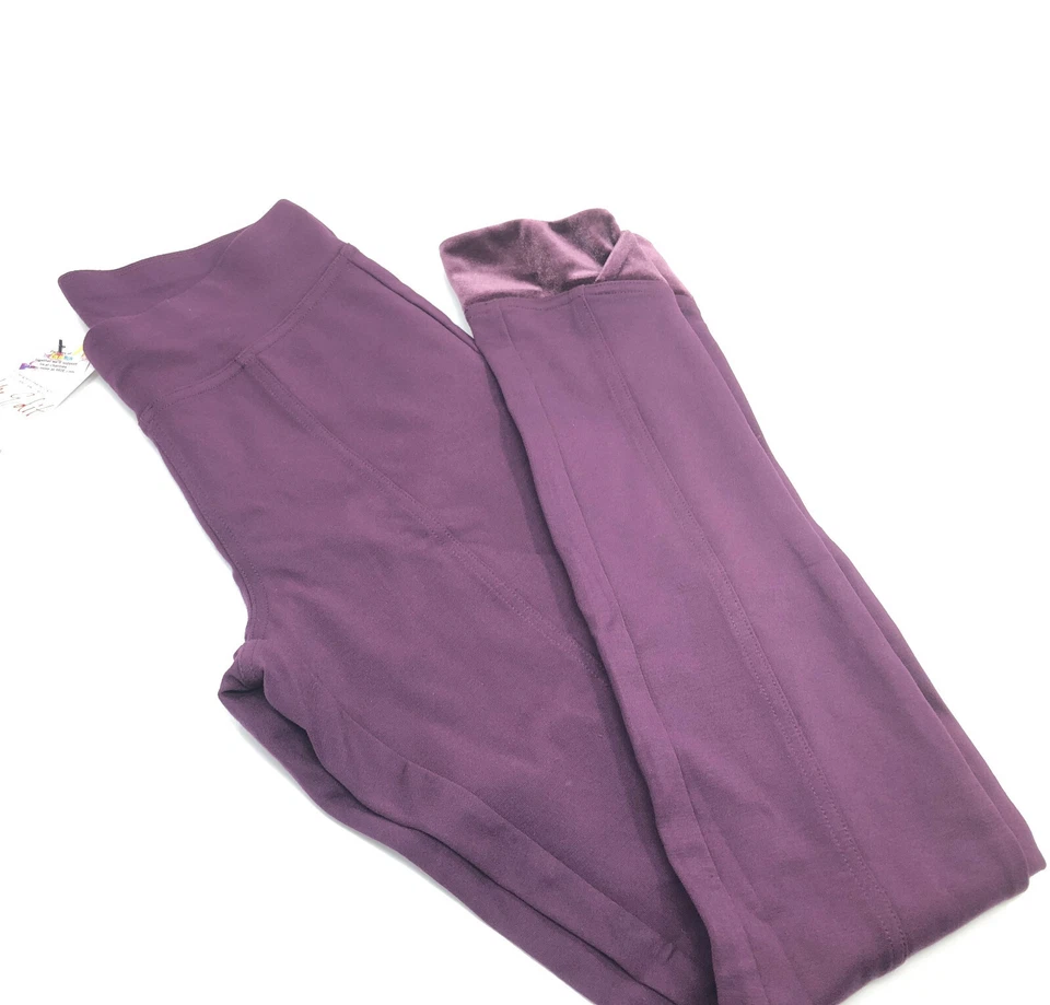 Leggings Ponte HUE Terciopelo Ribete Nuevos Con Etiquetas  Foto 4 de 4