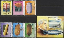 Azerbejdżan 237-242, blok 14 ** lotnictwo (17212) stan patrz zdjęcie, priva