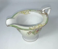 Vintage Japan Creamer Small Gravy or Sauce Pourer 3" Tall Hand Painted Occupied?