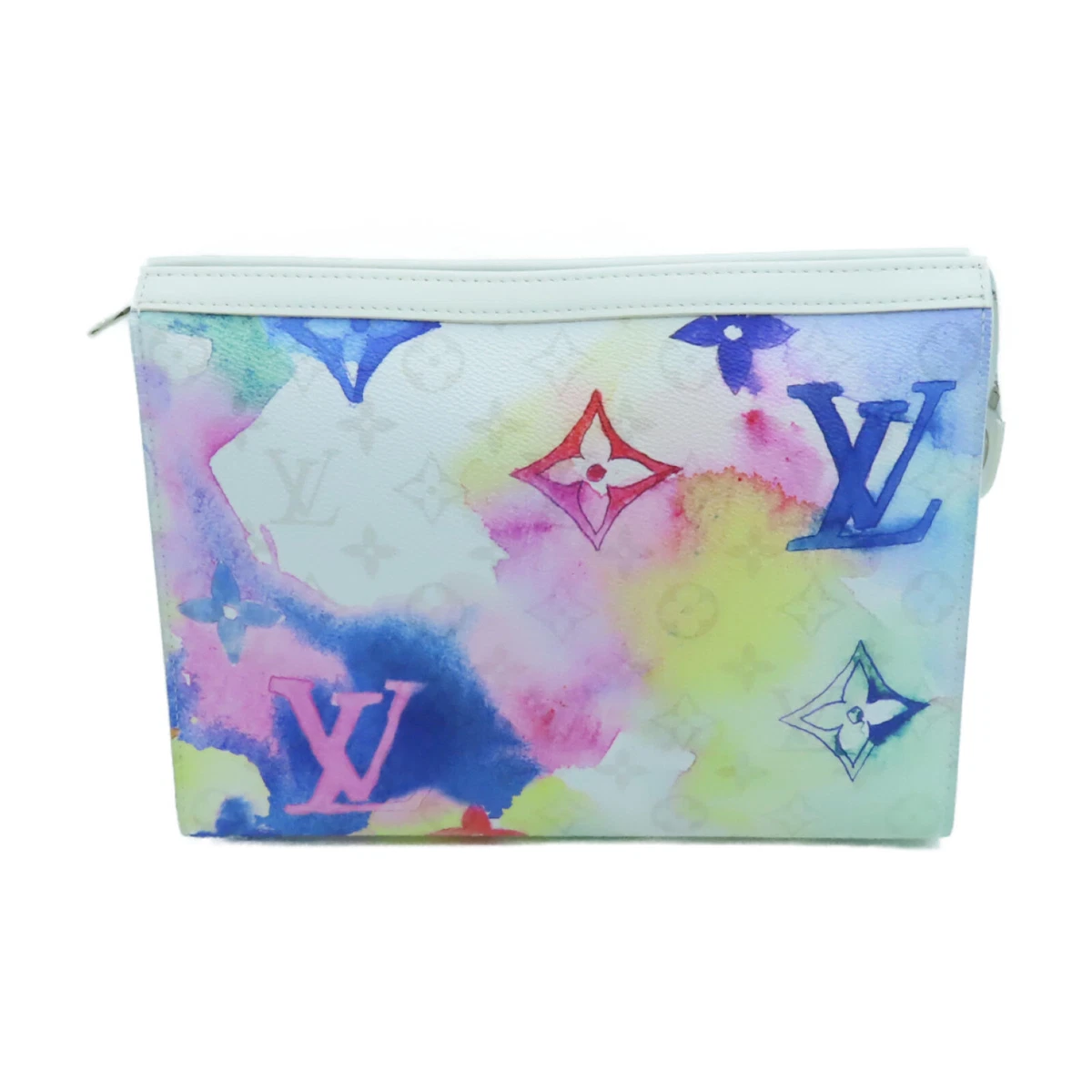 LOUIS VUITTON LV SHW Pochette Voyage MM Clutch Bag M80460 Monogram