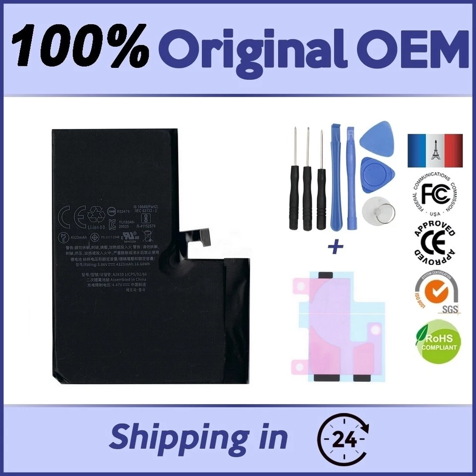 4323mAh BRAND NEW BATTERY FOR IPHONE 14 PRO MAX - SUPERIOR QUALITY+ KIT ADHESIVE - Image 1 of 1
