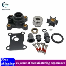 394711 For Johnson Evinrude 9.9 15HP Outboard Water Pump Impeller Kit w Housing