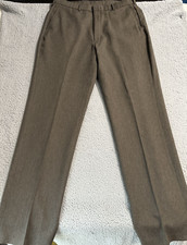 Vintage Levis Action Slacks 100 Dacron Brown No size Tag Measures 35x33