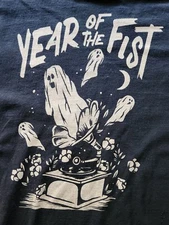 Year of the Fist 2XL Halloween Ghosts Shirt Punk Phonograph East Bay Hardcore