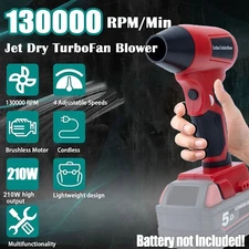 Cordless Leaf Blower for Milwaukee 18V Battery Electric Turbo Fan Violent Blower