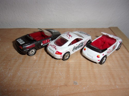 Matchbox Coca Cola Coke Lot of 3: Audi TT, MG, VW Beetle Converible 1:64 - Picture 2 of 2