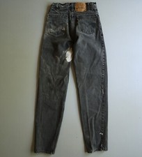 Vintage Levis 550 Relaxed Black Wash Jeans Tag 28 x 34 Measure 26 x 33 USA