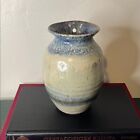 Handmade Studio Art Pottery Hanging Planter Wall Pocket Stoneware Vase Stamped