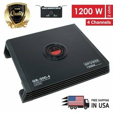 New Gravity 4 Channels 1200 WATTS  Class A/B Car Audio Stereo Amplifier |GR300.4