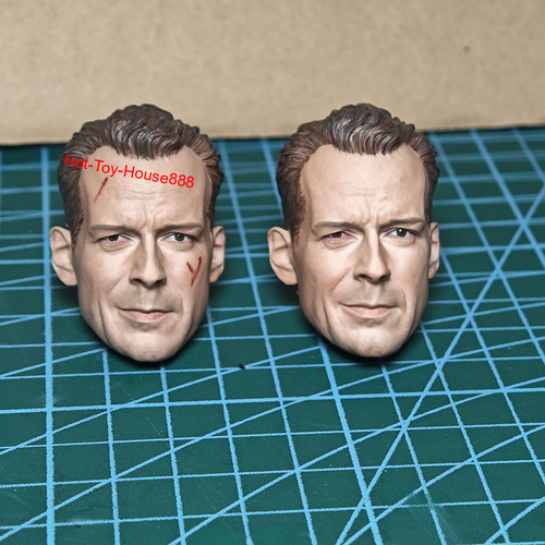 1/6 Scale Male Police Detective Head Sculpt Model For 12" Action Figure Body - Picture 2 of 5