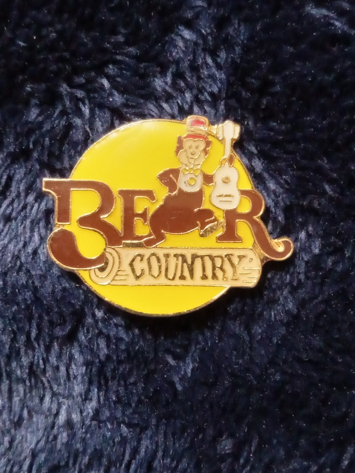 Vintage Walt Disney Bear Country Metal Pin