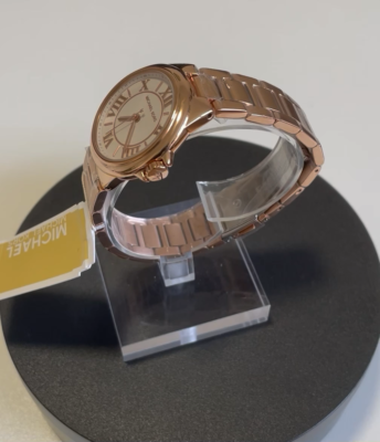 Michael Kors Camille Rose Gold-Tone Steel Watch MK7256