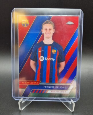 Topps Chrome Barcelona Team Set 22-23 Frankie De Jong /99 Parallel Barca