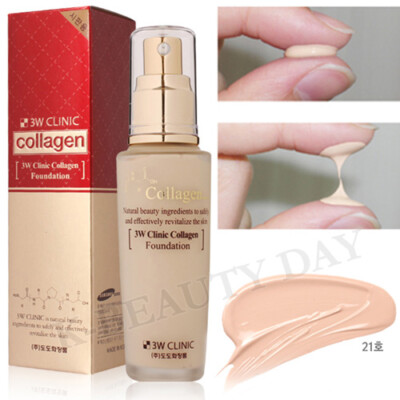 3W CLINIC Collagen Firming-up Foundation 50ml 2Color Perfect Cover Makeup
