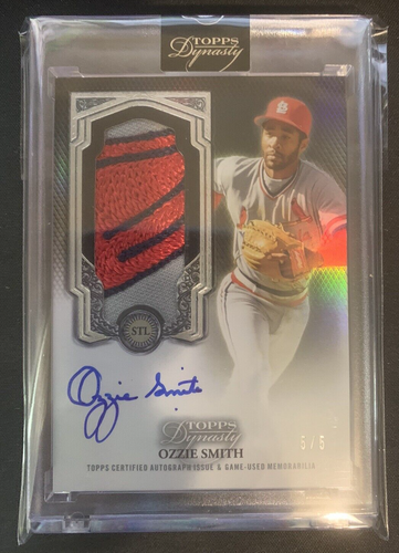 2023 Topps Dynasty - Ozzie Smith Variation Game Used Patch Auto #5/5 Cardinals